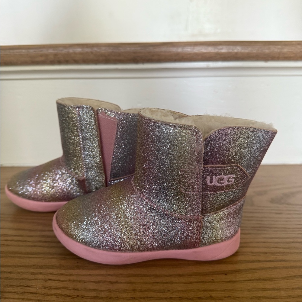 UGG Sparkly Pink Baby Boots